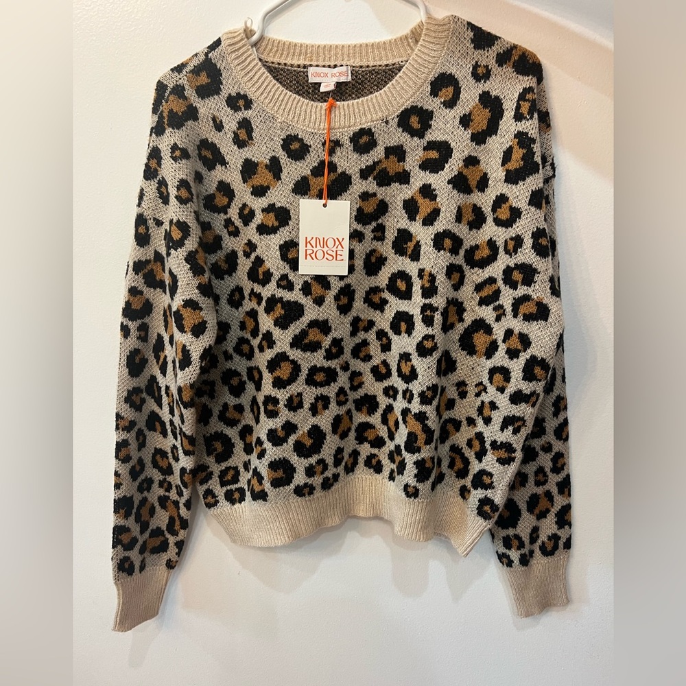Knox Rose leopard print sweater!!!😍😍